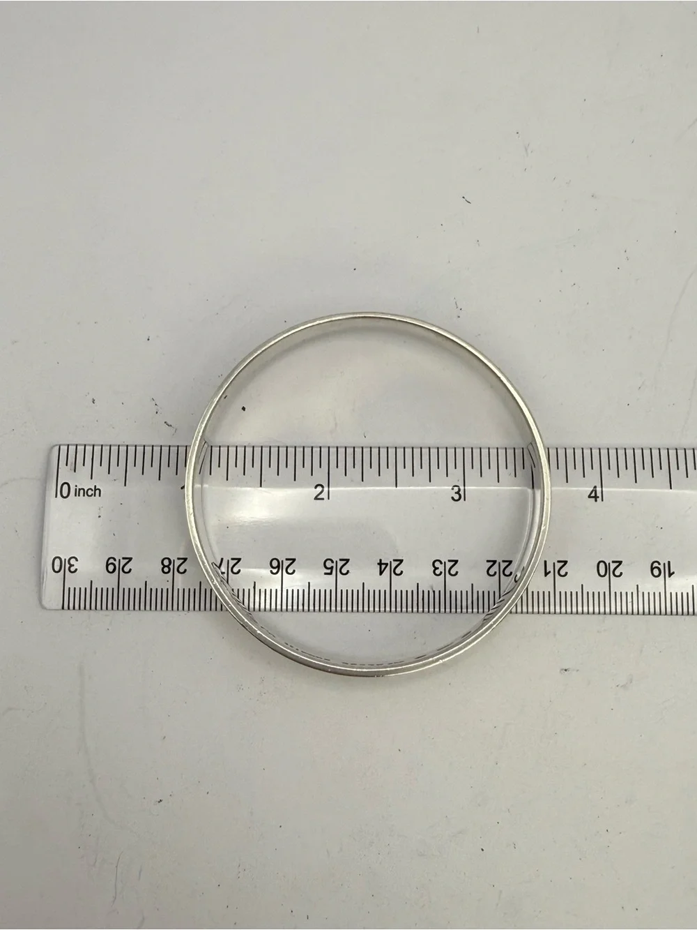 Tiffany & Co. Makers 26375 Sterling Silver Floral Bangle Bracelet 7.5”